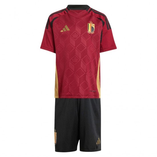 Kids Belgium Home Jersey Kit Euro 2024