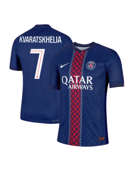 KVARATSKHELIA #7 PSG Home Match Jersey Player Version 2025/26