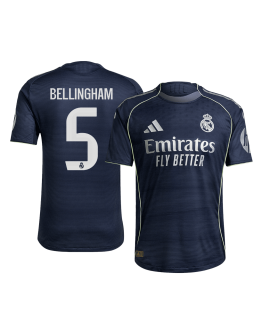 BELLINGHAM #5 Real Madrid Away Match Jersey Player Version 2025/26