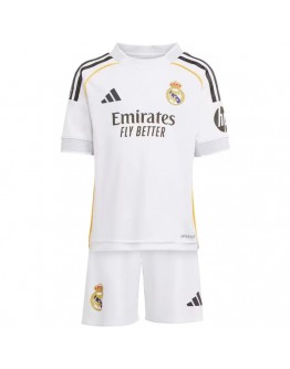 Kids Real Madrid Home Jersey Kit 2025/26