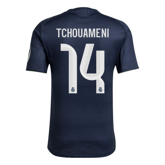 TCHOUAMENI #14 Real Madrid Away Match Jersey Player Version 2025/26