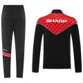 Manchester United Training Tracksuit Kit (Jacket+Pants) 05 Red&amp;Black 2025/26