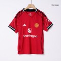 Kids Manchester United Home Jersey Full Kit 2025/26