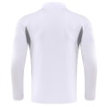 Real Madrid 1/4 Zipper Sweat Kit(Top+Pants) White 2025/26