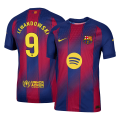 LEWANDOWSKI #9 Barcelona Home Match Jersey Player Version 2025/26