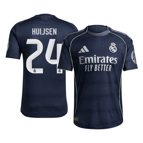 HUIJSEN #24 Real Madrid Away Match Jersey Player Version 2025/26