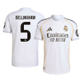 BELLINGHAM #5 Real Madrid Home Match Jersey Player Version 2025/26