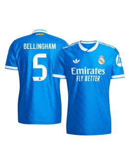 BELLINGHAM #5 Real Madrid Third Away Match Jersey Player Version 2025/26