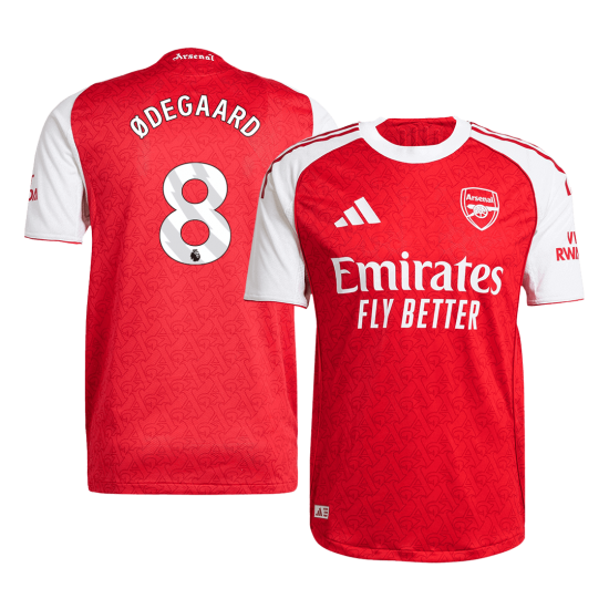 ØDEGAARD #8 Arsenal Home Match Jersey Player Version 2025/26
