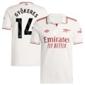 GYÖKERES #14 Arsenal Third Match Jersey Player Version 2025/26