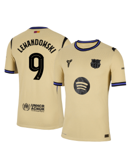 LEWANDOWSKI #9 Barcelona Away Match Jersey Player Version 2025/26 - UCL