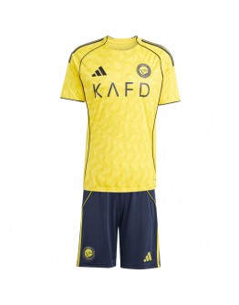 Kids Al Nassr Home Jersey Kit 2025/26