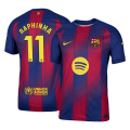 RAPHINHA #11 Barcelona Home Match Jersey Player Version 2025/26