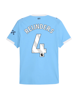 REIJNDERS #4 Manchester City Home Match Jersey Player Version 2025/26