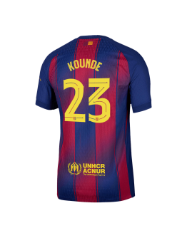 KOUNDE #23 Barcelona Home Match Jersey Player Version 2025/26 - UCL