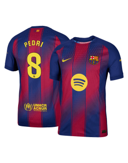 PEDRI #8 Barcelona Home Match Jersey Player Version 2025/26