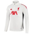 Kids Liverpool 1/4 Zipper Sweat Kit(Top+Pants) White 2025/26