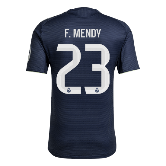 F.MENDY #23 Real Madrid Away Match Jersey Player Version 2025/26