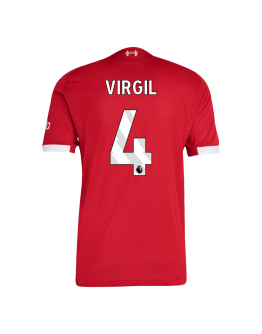 VIRGIL #4 Liverpool Home Match Jersey Player Version 2025/26