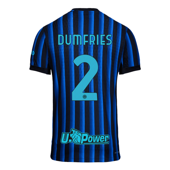 DUMFRIES #2 Inter Milan Home Match Jersey Player Version 2025/26