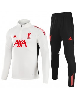 Liverpool 1/4 Zipper Sweat Kit(Top+Pants) White 2025/26