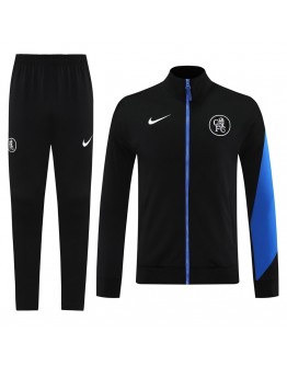 Chelsea Training Tracksuit Kit(Jacket+Pants) Black 2025/26