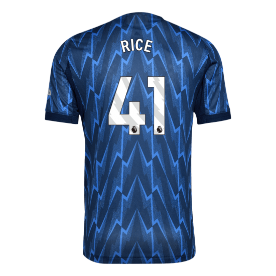 RICE #41 Arsenal Away Match Jersey Player Version 2025/26