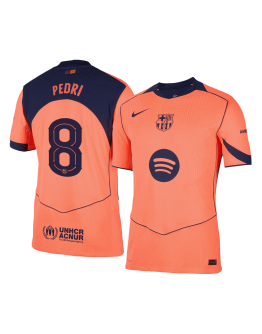 PEDRI #8 Barcelona Third Match Jersey Player Version 2025/26 - UCL