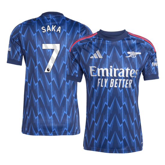 SAKA #7 Arsenal Away Jersey 2025/26