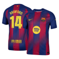 RASHFORD #14 Barcelona Home Match Jersey Player Version 2025/26 - UCL