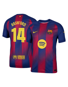 RASHFORD #14 Barcelona Home Match Jersey Player Version 2025/26 - UCL