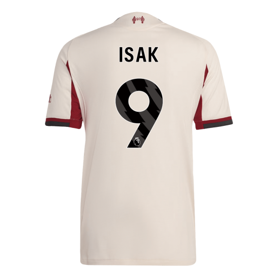 ISAK ##9 Liverpool Away Match Jersey Player Version 2025/26