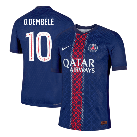 O.DEMBÉLÉ #10 PSG Home Match Jersey Player Version 2025/26