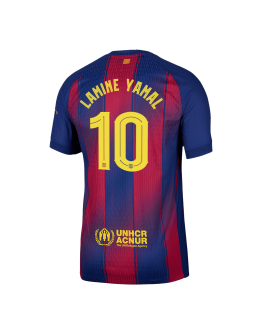 LAMINE YAMAL #10 Barcelona Home Match Jersey Player Version 2025/26 - UCL