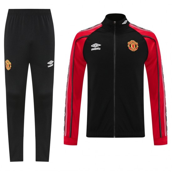 Manchester United Training Tracksuit Kit (Jacket+Pants) 02 Black 2025/26