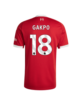 GAKPO #18 Liverpool Home Jersey 2025/26