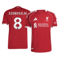 SZOBOSZLAI #8 Liverpool Home Match Jersey Player Version 2025/26