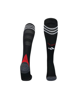 Manchester United Home Soccer Socks - Black 2025/26