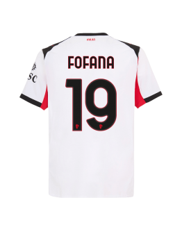 FOFANA #19 AC Milan Away Match Jersey Player Version 2025/26