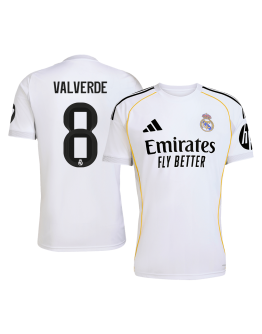 VALVERDE #8 Real Madrid Home Jersey 2025/26 - [Super Replica]