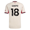 GAKPO #18 Liverpool Away Jersey 2025/26