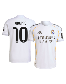 MBAPPÉ #10 Real Madrid Home Match Jersey Player Version 2025/26