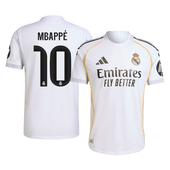 MBAPPÉ #10 Real Madrid Home Match Jersey Player Version 2025/26