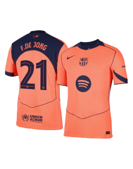 F.DE JONG #21 Barcelona Third Match Jersey Player Version 2025/26 - UCL