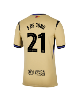 F.DE JONG #21 Barcelona Away Jersey 2025/26 - UCL