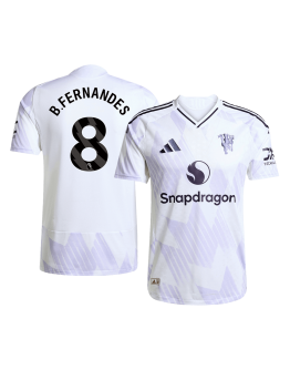 B.FERNANDES #8 Manchester United Away Match Jersey Player Version 2025/26