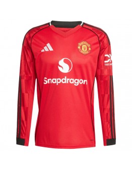 Manchester United Home Long Sleeve Jersey 2025/26