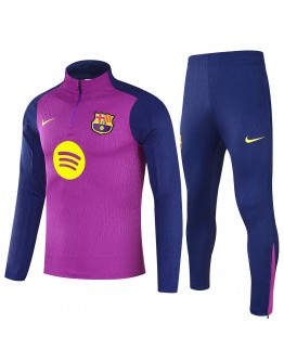 Barcelona 1/4 Zipper Sweat Kit(Top+Pants) Purple 2025/26