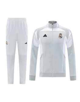 Real Madrid Training Tracksuit Kit(Jacket+Pants) 07 Gray 2025/26