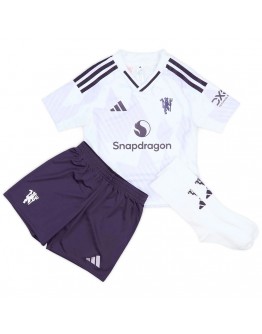 Kids Manchester United Away Jersey Full Kit 2025/26